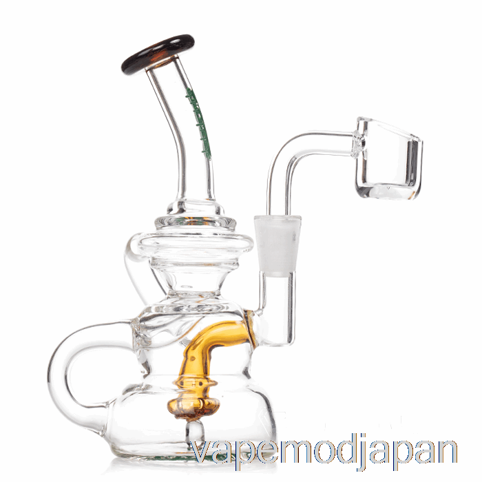 VAPE MOD OOZE FLOOD ミニ ダブ リグ シーサンド アンバー (クリア/アンバー)